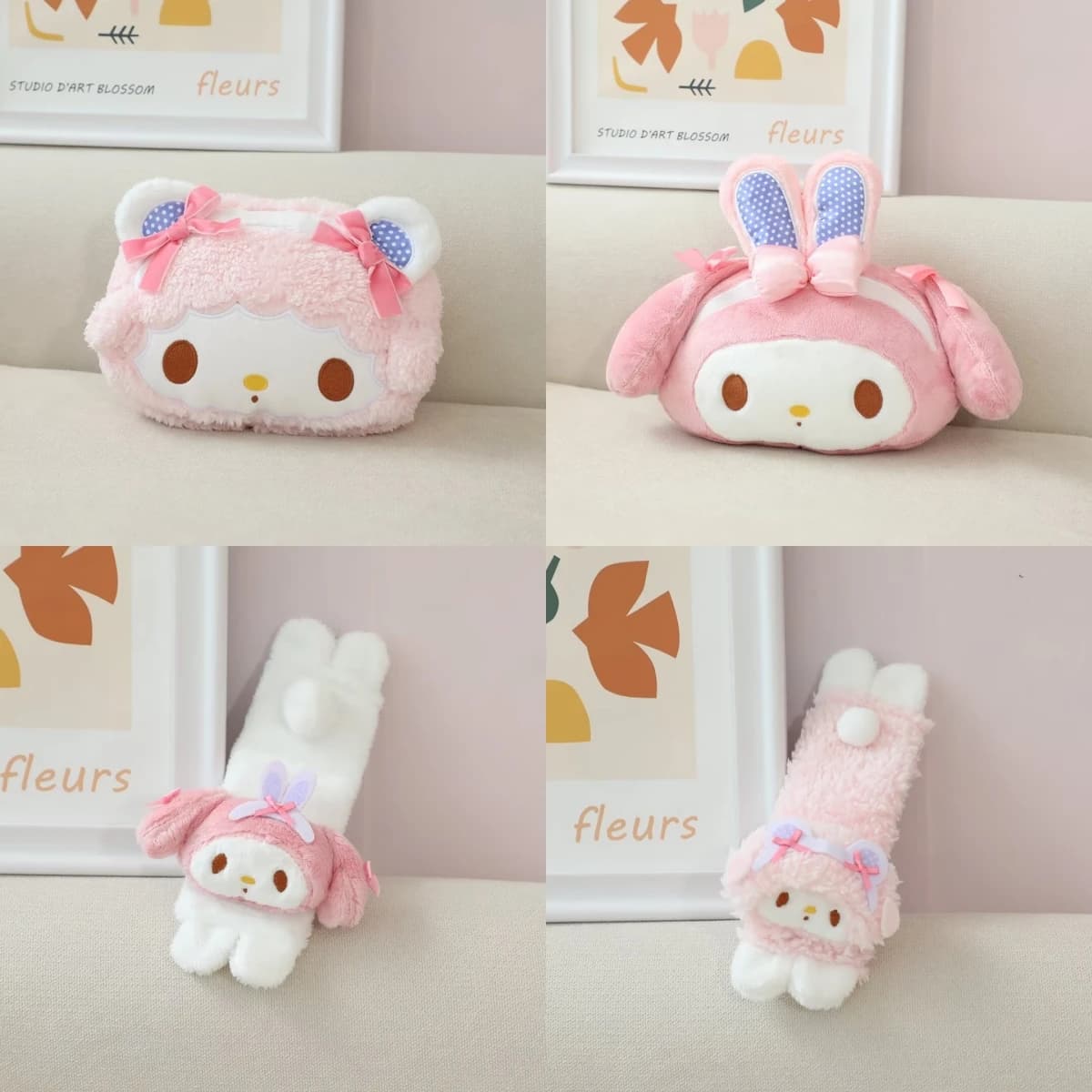 Cuscino per il collo in memory foam Sanrio Melody, cuscino di protezione per la schiena, cuscino lombare, cuscino per poggiatesta auto