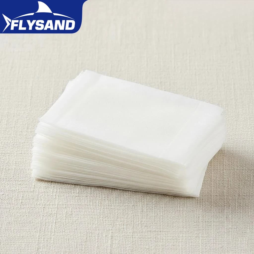 50/100 Pezzi Sacchetti PVA per Pesca alla Carpa, Sacchetti in Rete PVA per Boilies e Pellet 7*14cm