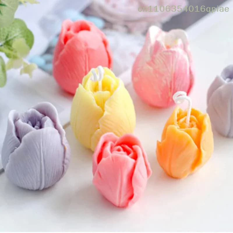 (Summer4) 1 Pezzo Stampo in Silicone per Candele, Resina, Argilla, Sapone, Pasta di Zucchero, Cioccolato, Fondente, Utensili per Decorazione Torte