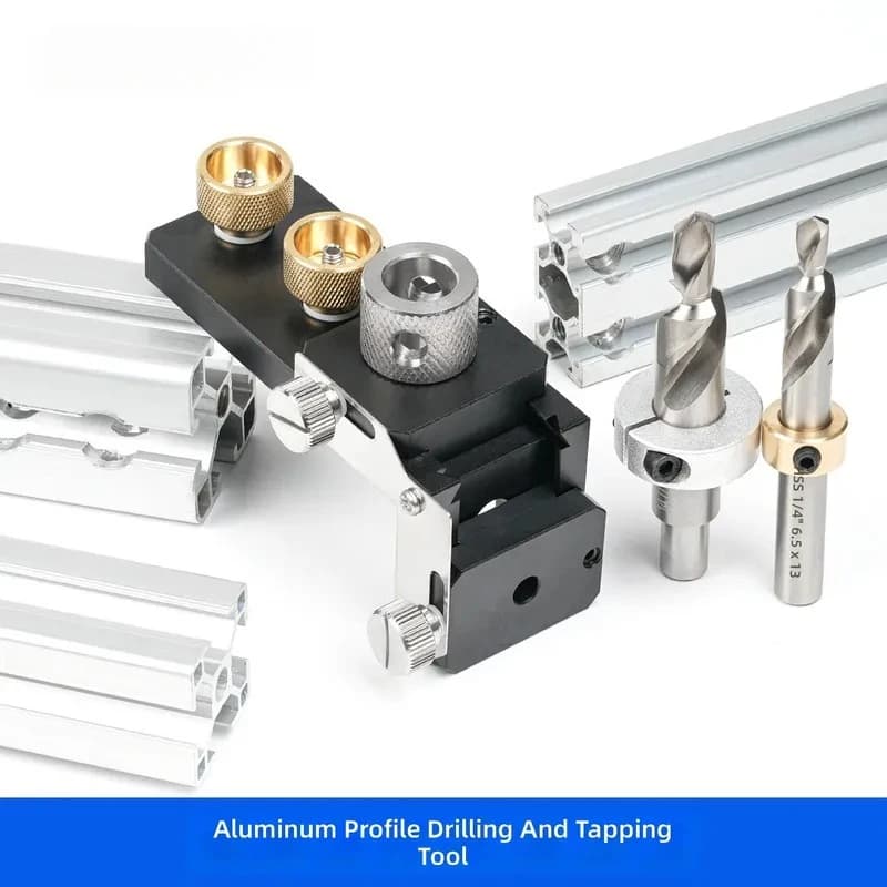 Aluminum Profile Tapping Punching Auxiliary Device Perforated Countersunk Tap Manual Tool for 20 30 40 Series Aluminum