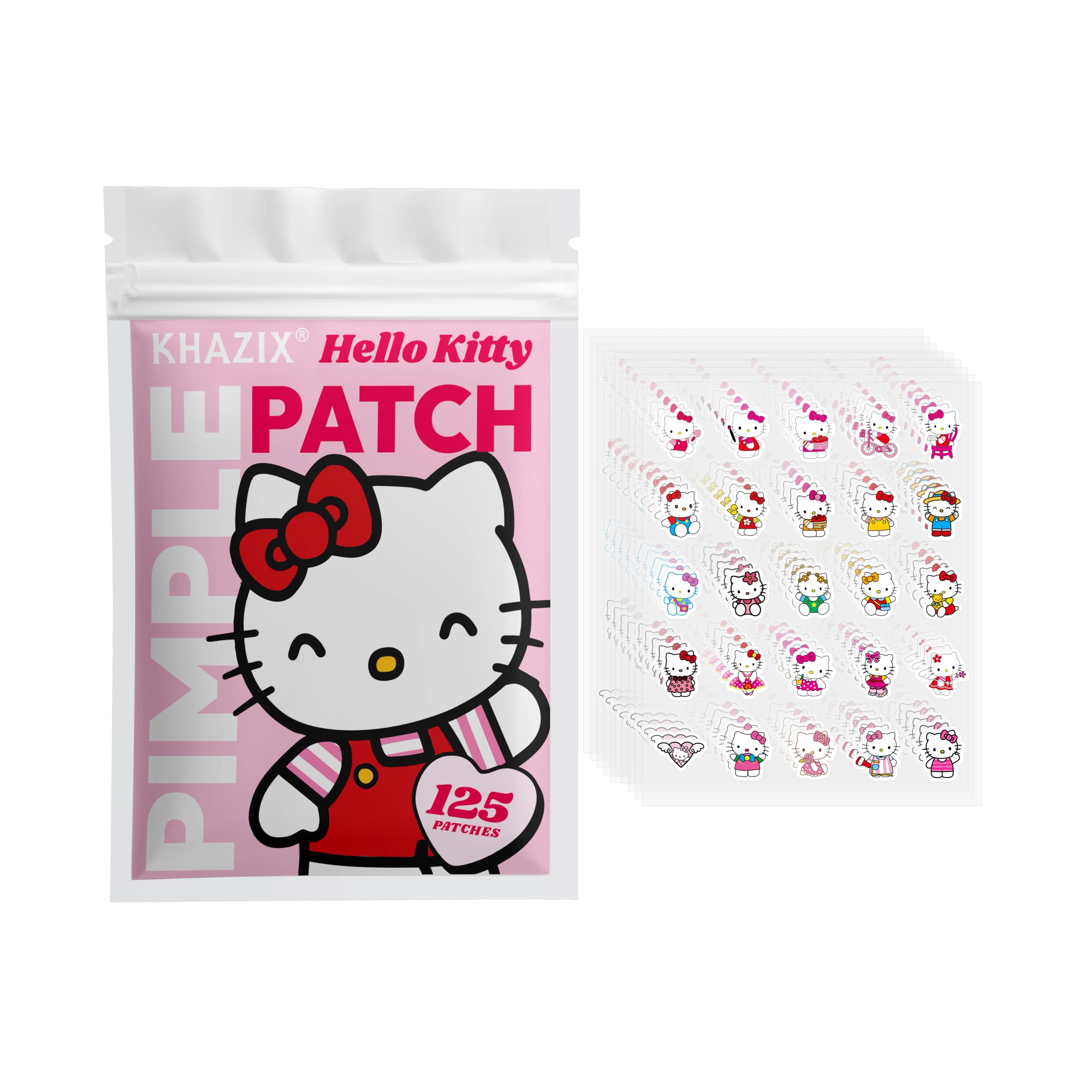 Cerotti per l'acne Sanrio Hello Kitty, Cerotti per l'acne a forma di cartone animato, Adesivi copri-imperfezioni per l'acne, Adesivi correttivi carini