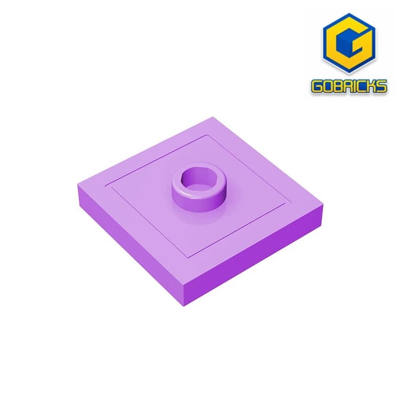MOC PARTS GDS-805 PIASTRA 2X2 W 1 MANOPOLA compatibile con lego 87580 23893 giocattoli per bambini assembla blocchi tecnici