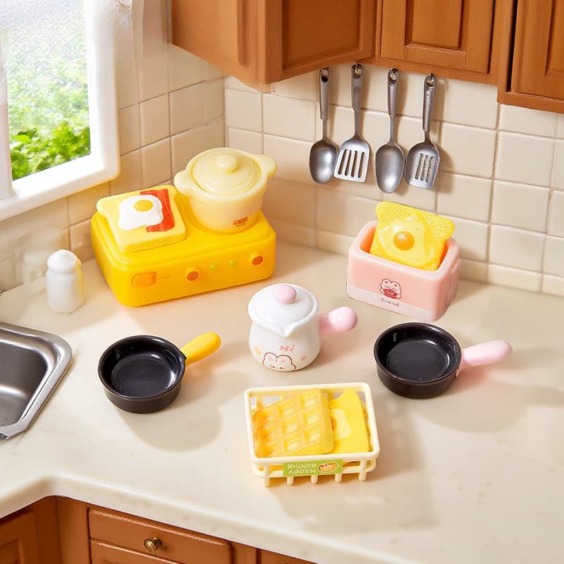 100 Pieces Miniature Kitchen Tools, Series Panel, DIY Jewelry Accessories, Doll House Decorations