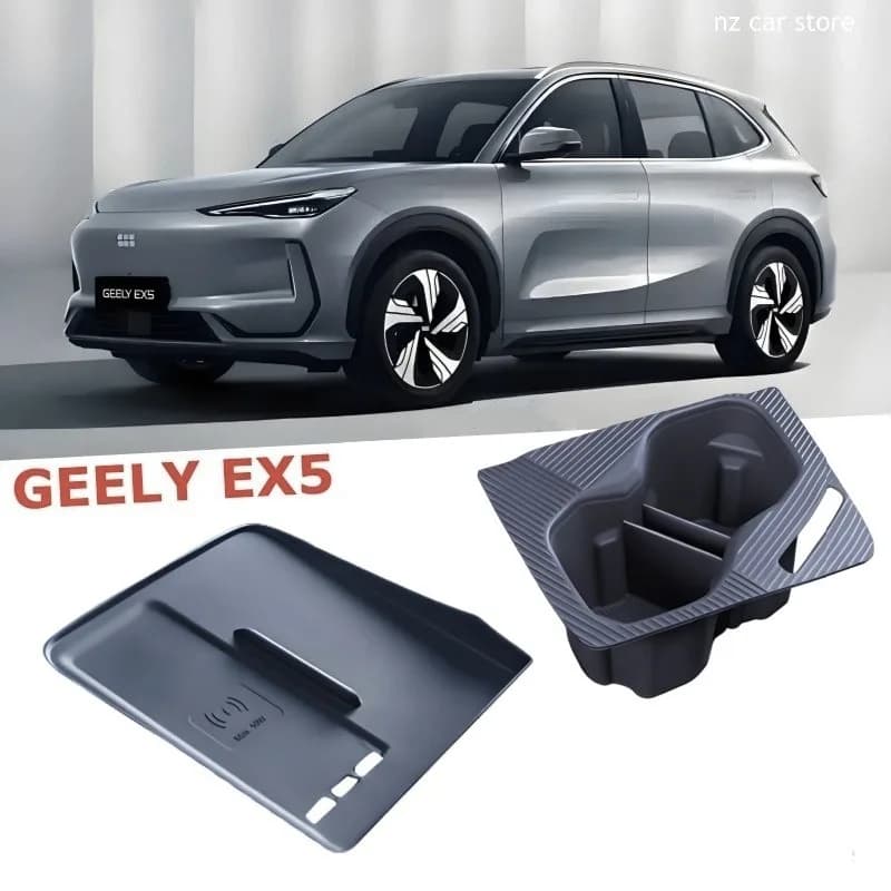 Wireless charging pad holder for GEELY EX5 Proton eMas 7 Silicone box Interior accessories