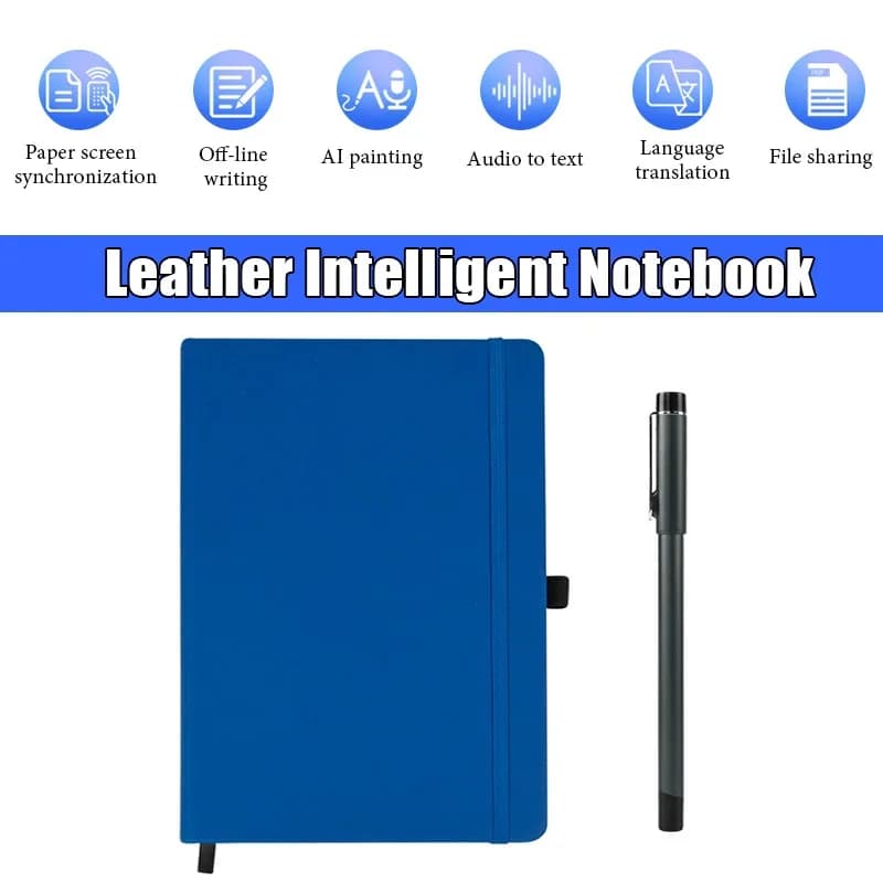 Set di notebook sincrono con schermo in carta Smart AI Connessione Bluetooth Design Pittura Scrittura a mano Penna digitale per libro elettronico