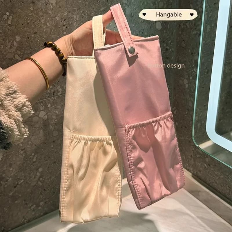 Borsa Impermeabile e Resistente al Calore per Ferro Arricciacapelli, Organizer Appendibile Stile Giapponese, Borsa Portatile da Viaggio per Strumenti di Styling