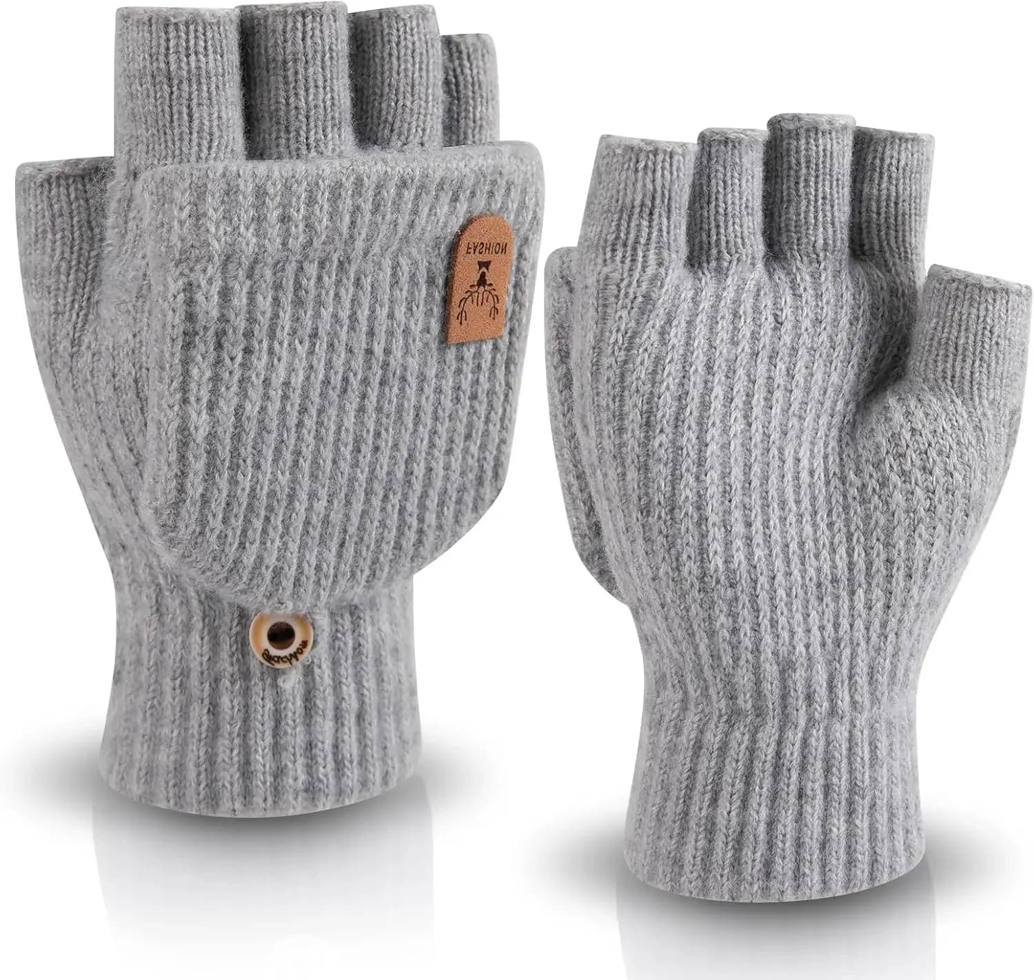For Men Women Gloves Warm Half Finger Student Gloves Knitted Fingerless Gloves Winter Thicken Warm Touch Screen Gloves