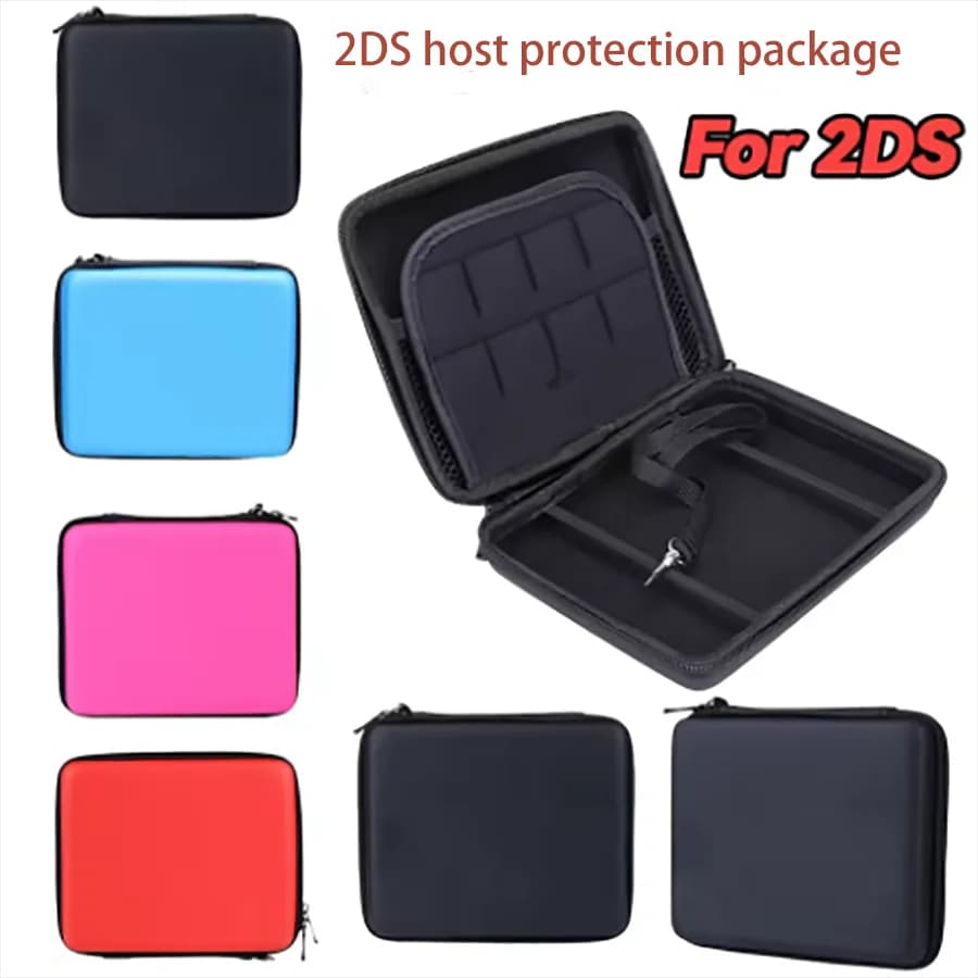 Custodia protettiva rigida con cerniera in EVA per Nintendo 2DS Custodia protettiva per carte da gioco Custodia per carte da gioco di alta qualità
