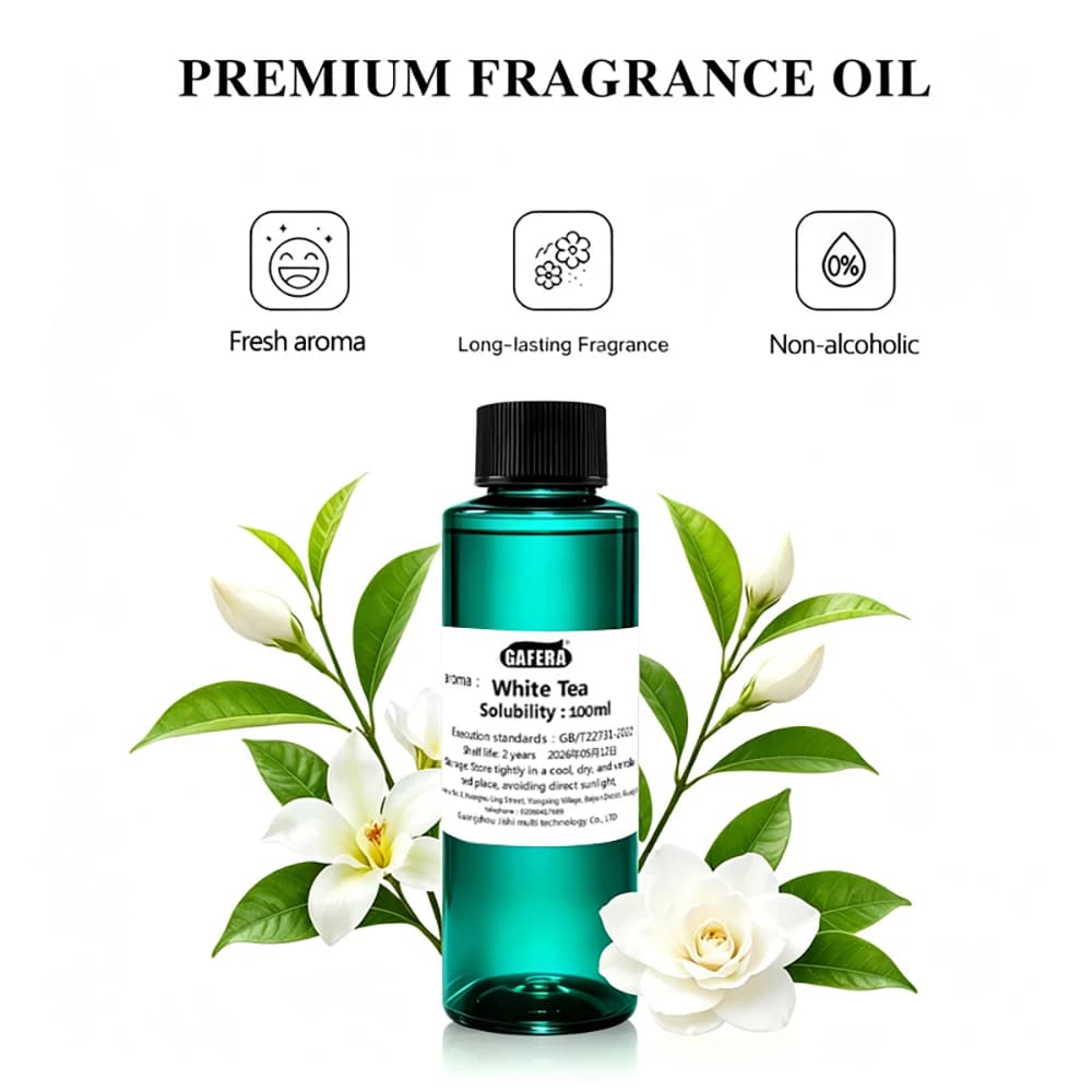 GAFERA 100ml(3.38 fl.oz) White Tea Essential Oil For Waterless Fragrance Diffuser, Aroma Machine, Intelligent Fragrance Sprayer