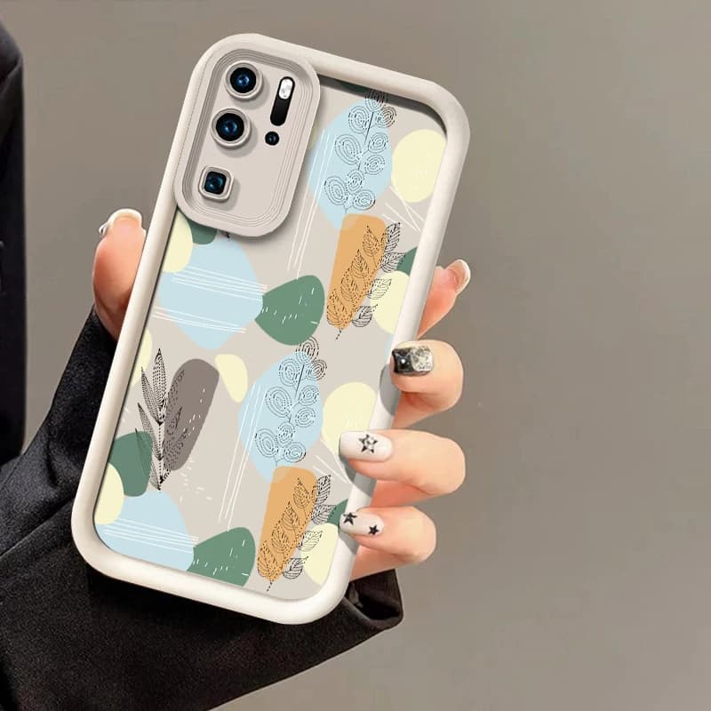 Phone Case For Huawei P50 Pro P40 Lite 5G P Smart Pro Y7A Y9S Y9 Prime 2019 P30 P20 Luxury Shockproof Painting Silicone Cover