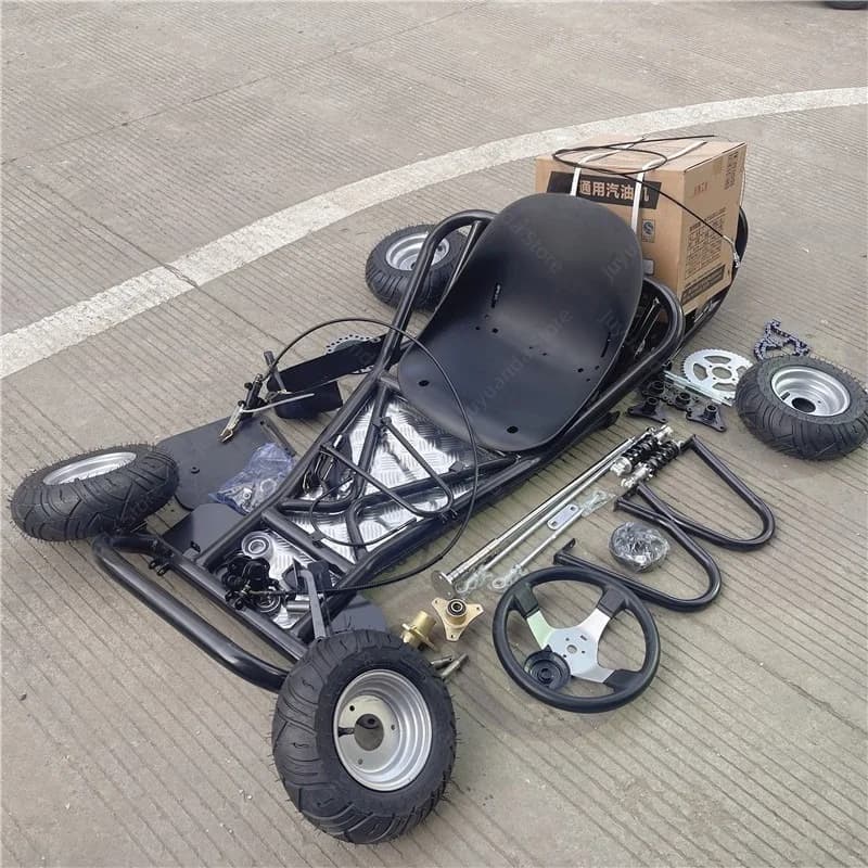 168CC Modified Four-wheel Motorcycle Drift Kart Full Set of Frame Accessories, Road Tire Assembly
