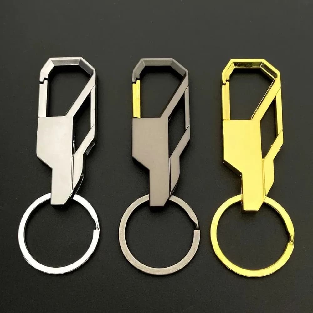 High Quality Metal Keyring for Men, Creative Custom Pendant, Event Gift, Laser Engraving Buckle for Men or Women