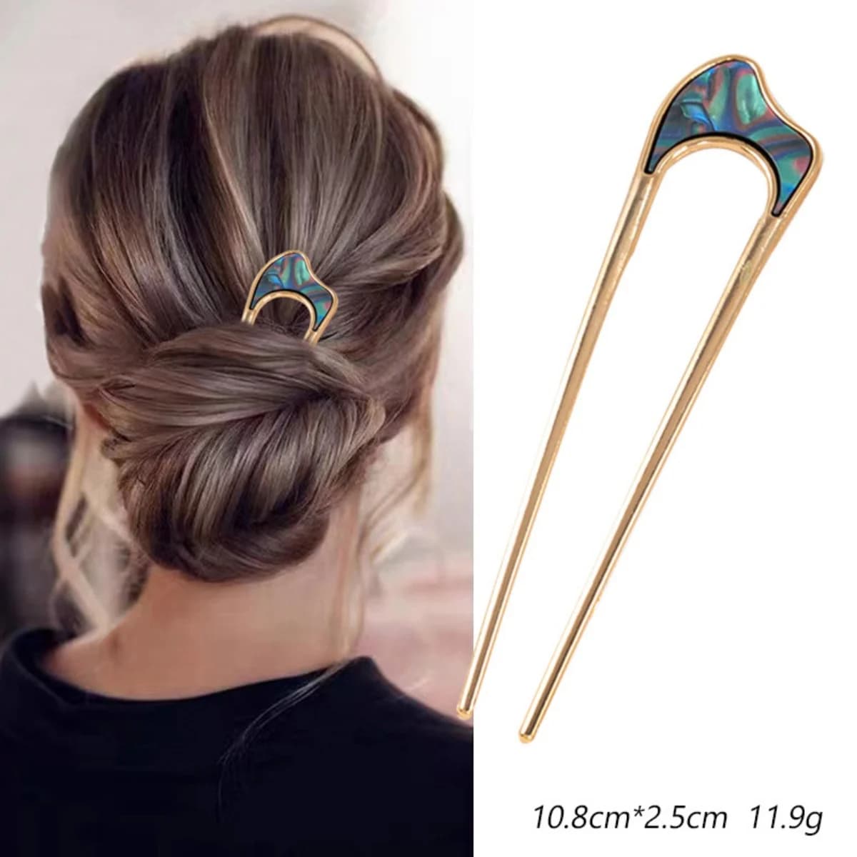 Forcina a conchiglia Forcine per capelli a forma di U in metallo Forcina per capelli U Forcina per capelli francese Accessori per capelli semplici e alla moda per le donne