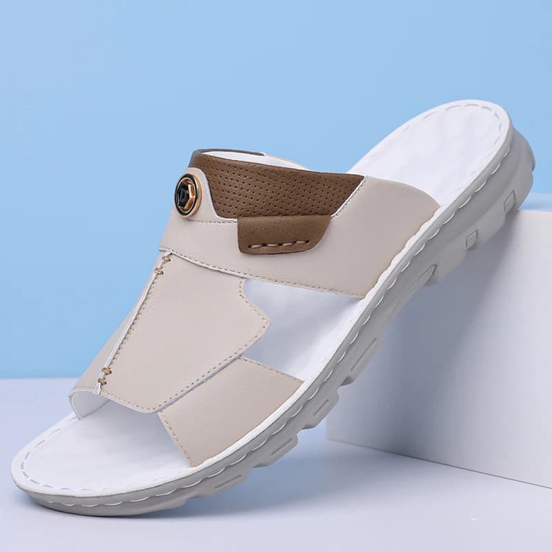 Summer Male Beach Outdoor Sandals Sports Men Shoe Casual Leisure Solid Colour Man Sneakers Hombre Footwear Stylish Light Leather