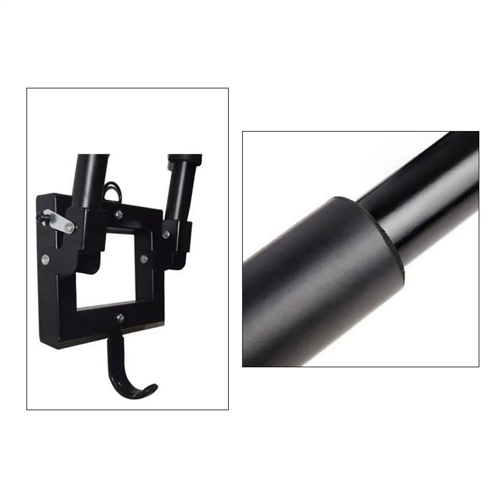 2Pcs Black Kayak Storage Rack Foldable Surf Holder Carrier Wall Mount Display Heavy Duty Hooks for Paddle Canoe Ladder