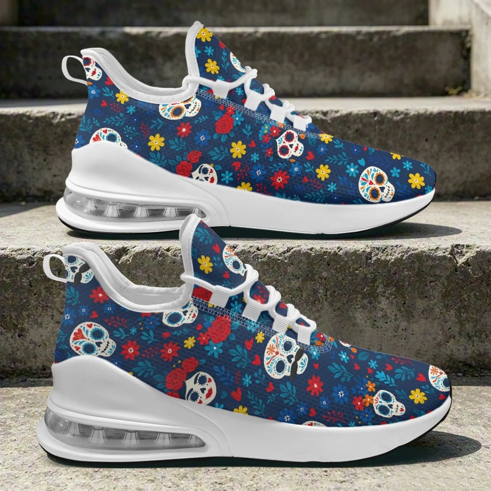 XIXIRIMIDO Halloween Air Cushion Shoes for Woman Winter Shoes Women's High-latform Sneakers Zapatillas de mujer Women's Sneake