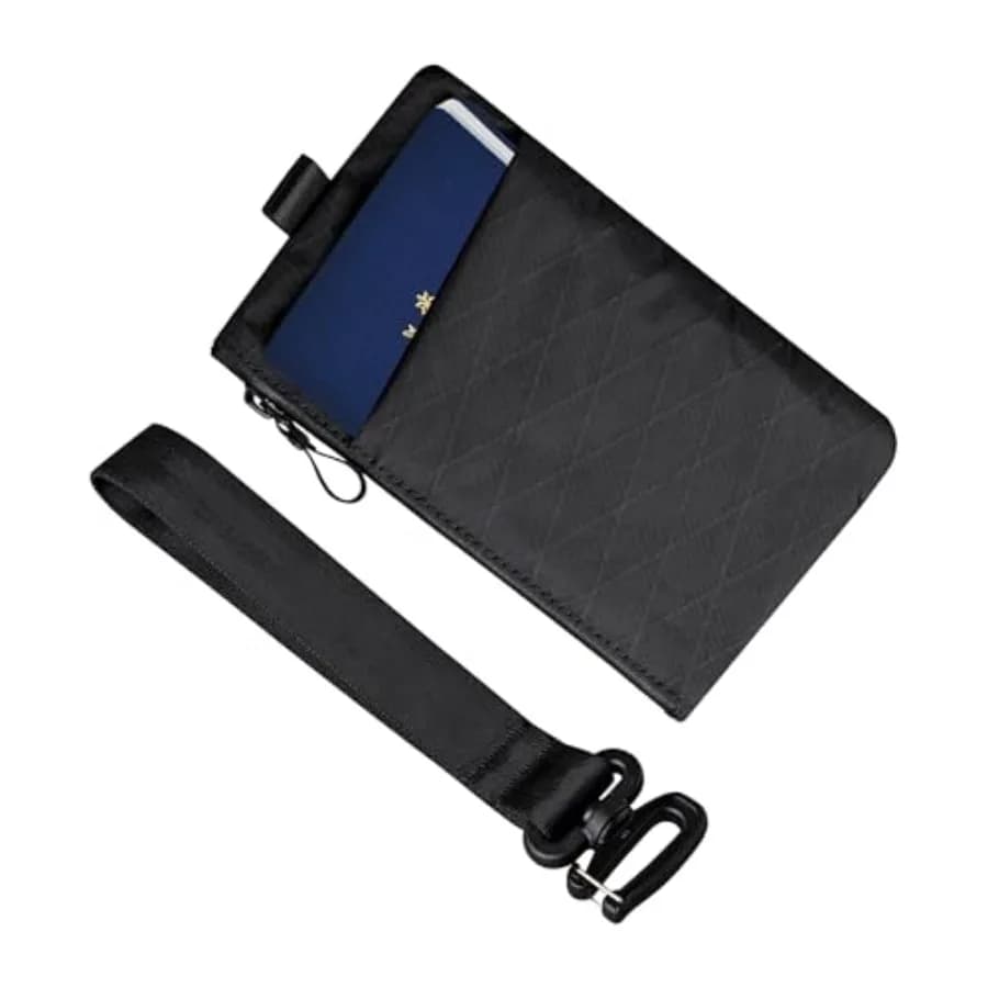 ALPAKA Zip Clutch, Portafoglio con Cerniera e Porta EDC - Porta Passaporto con Materiale Bloccante RFID - 3 Scomparti Esterni per Attrezzatura EDC