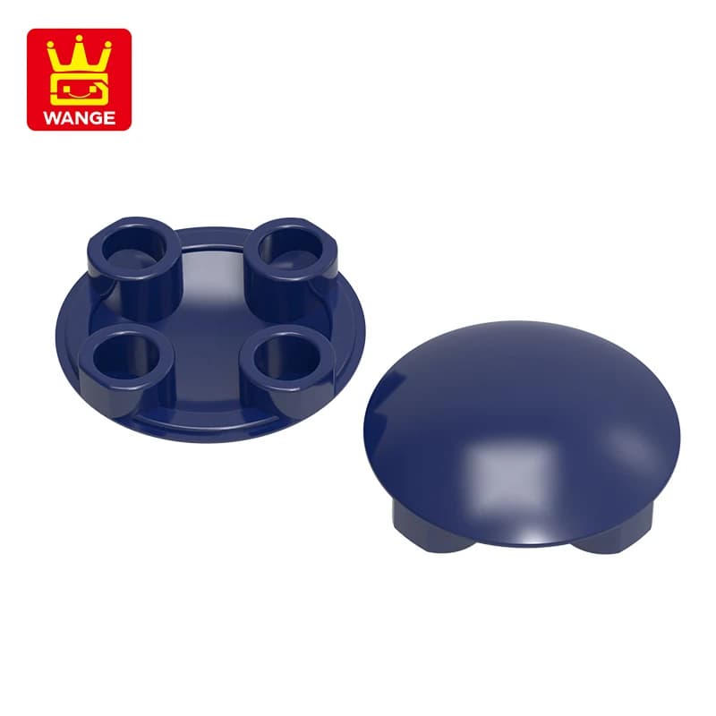 Wange 50g/135PCS 2x2 Blocco fibbia rotonda Moc Accessori colorati compatibili con il mattone Confezione regalo di assemblaggio di giocattoli per bambini fai da te