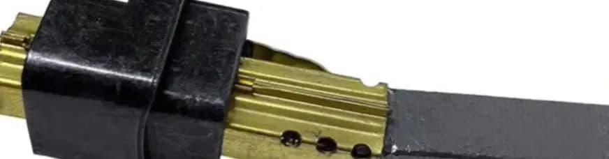 2 spazzole in carbone per motore 6,5x11x32mm, ricambi dorati per accessori di riparazione aspirapolvere