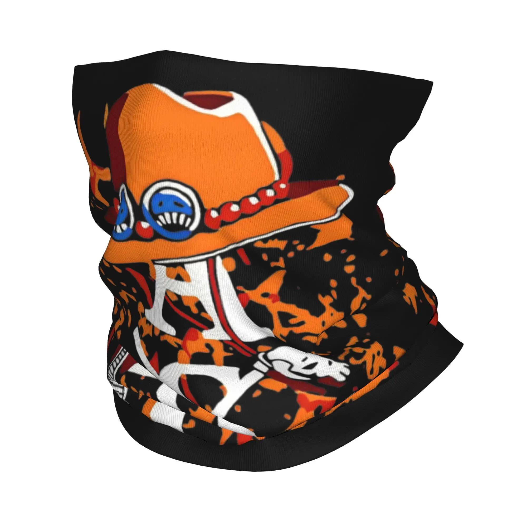 Bandana Anime Monkey Luffyy, Scaldacollo Printed One Piece Portgas D. Ace, Multipurpose Mask, Unisex Cycling Scarf for Adults