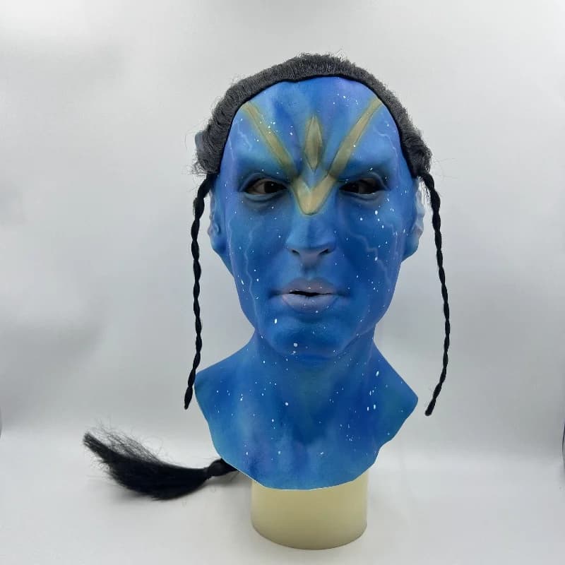 Maschera in lattice di avatar Festa di Halloween Cosplay Film per adulti Maschera di avatar Costume di carnevale Puntelli per feste