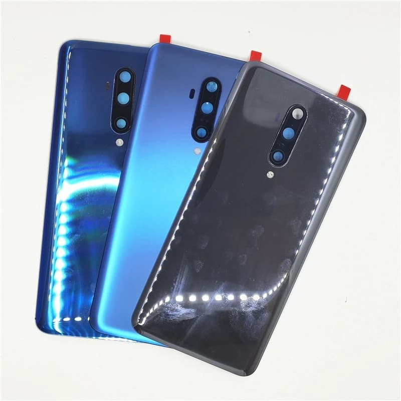 Per Oneplus 7T Pro/1+7T Pro Sostituzione dell'alloggiamento della copertura in vetro dello sportello posteriore della batteria con obiettivo della fotocamera