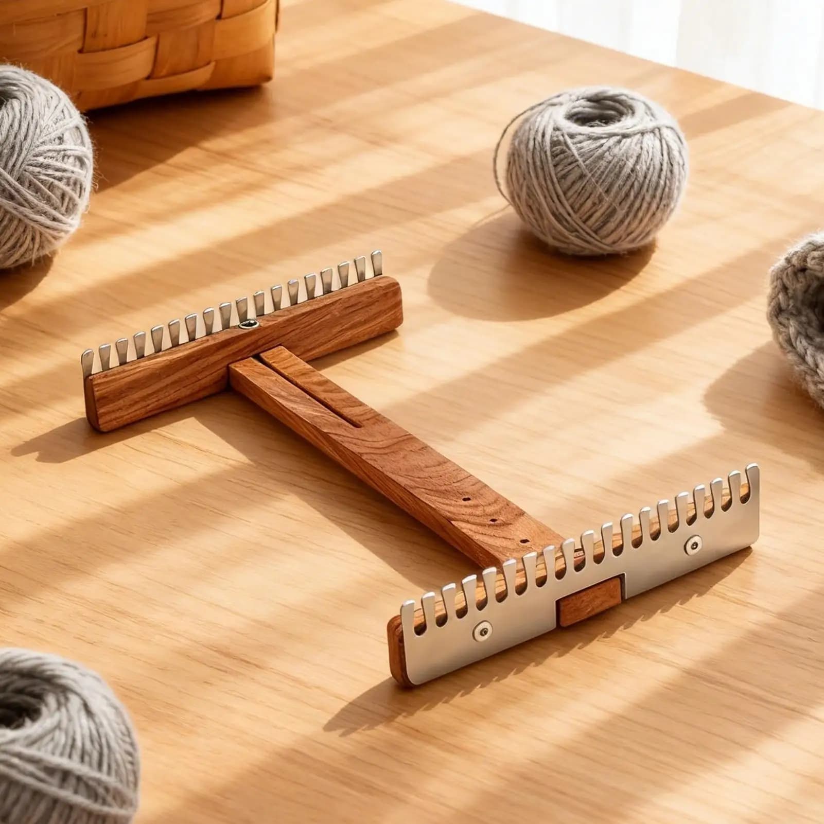 Weaving Loom For Kids Wooden Adjustable Frame Sewing Tool Tapestry Loom For Home School Art Class Workshop Studio Family