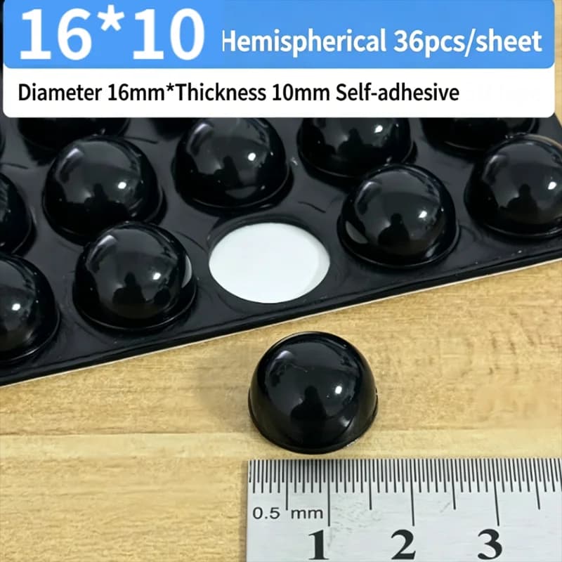 25-100Pcs Silicone Self Adhesive Anti Collision Pad Door Stopper Damper Buffer Soundproofing Furniture Pad Cushion Anti Slip