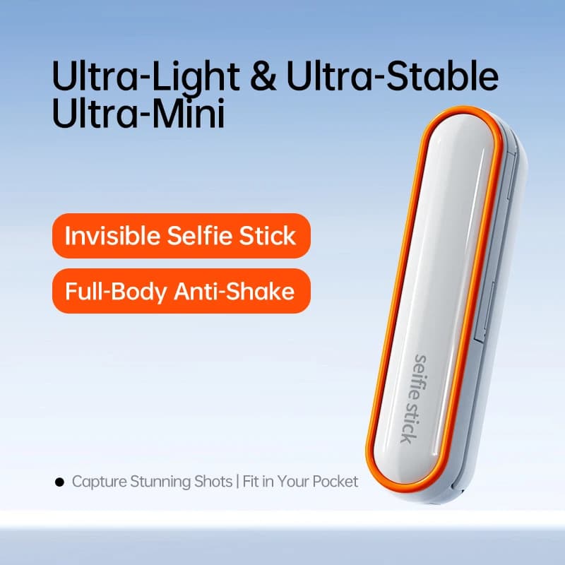 NEW Mini Portable Handheld Selfie Stick Wireless Bluetooth Remote Anti-Shake Pocket Foldable Selfie Rod for Smart Cell Phone