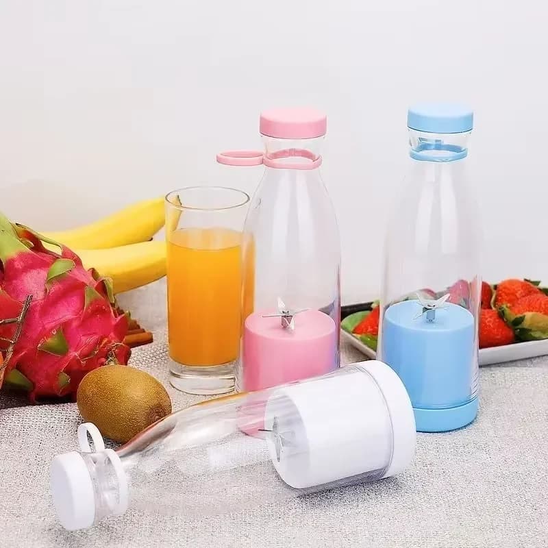 420ml Home Juice Cup with Removable Cutter Head Leak-Proof Lid Powerful Mini Blender Portable Electric Juicer Cup Kitchen Tool