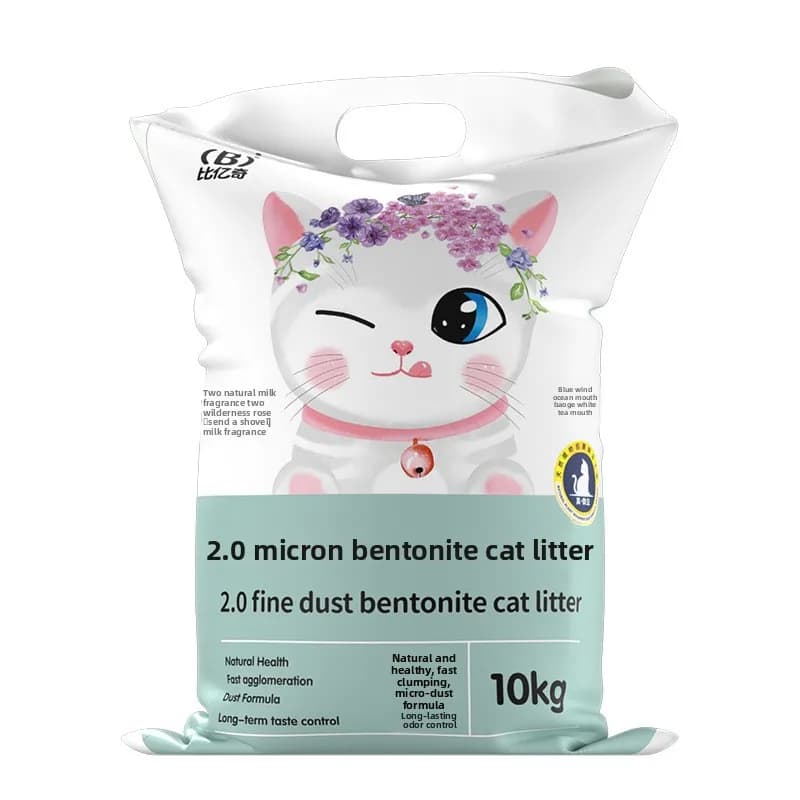 Pet cat litter bentonite dust-free mineral sand large bag deodorizing pet supplies