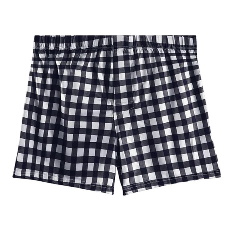 Mutande da uomo Boxer scozzesi Homme Ropa Mutandine Uomo Bottone traspirante Custodia aperta Freccia Pantaloni Intimo Cueca Calzoncillo