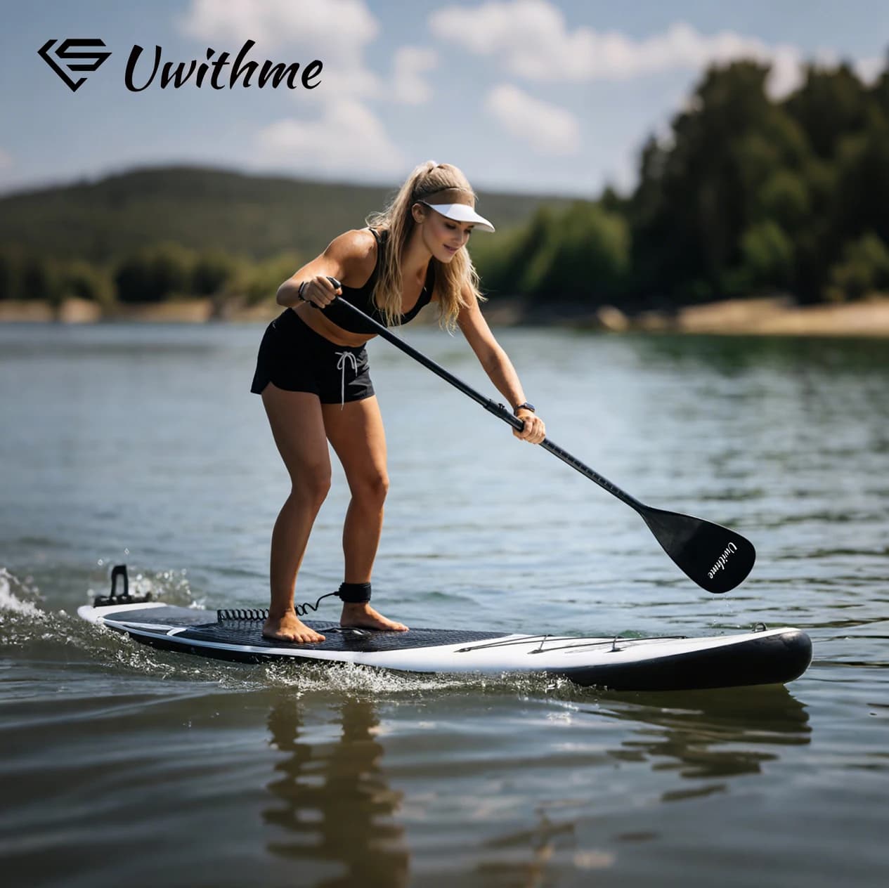 SUP regolabile in lega di alluminio Paddle surf board per sup Bordo e jet Kayak-Convertibile singola / doppia testa Remo per gli sport acquatici