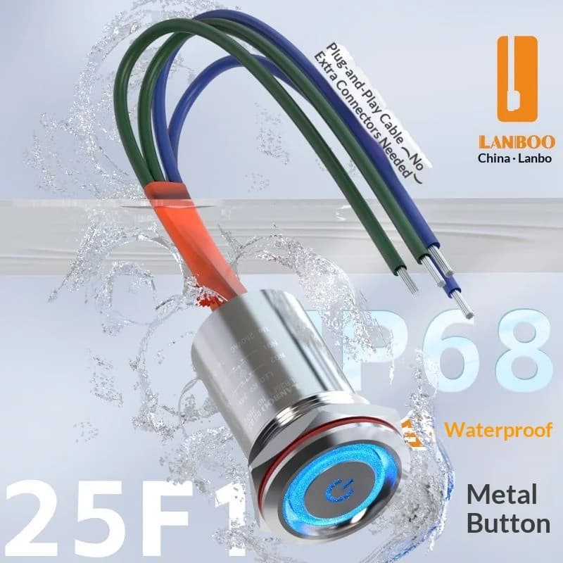Professional hair plate LANBOO, new arrival, small series with glue, 25mm, waterproof IP67, button switch, same style Beile