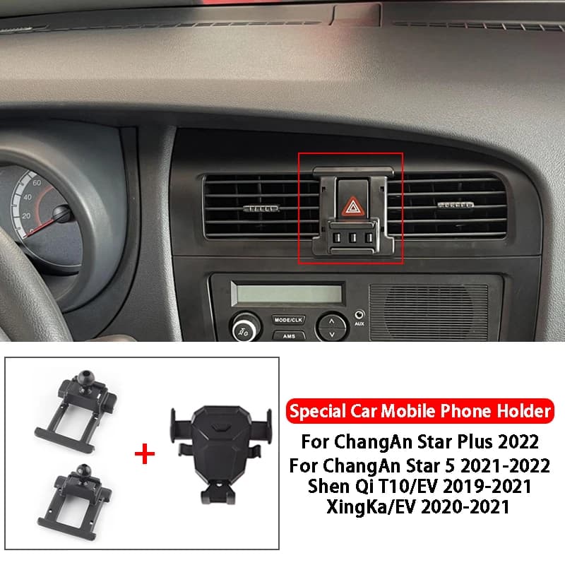 Supporto per telefono cellulare per auto GPS per ChangAn Star Plus Star 5 ShenQi T10/EV XingKa/EV Staffa per presa d'aria Supporto per telefono cellulare