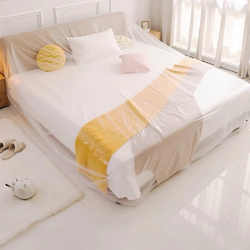 1PC Plastic Furniture Dust Cover Waterproof Car Dusty Bed Sofa Dust Proof Cover Home Wall Painting Dust Covers