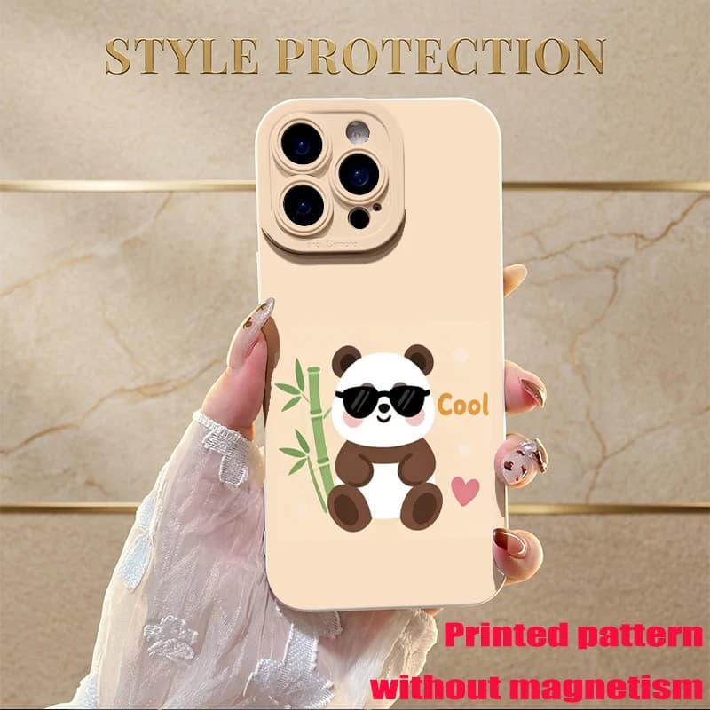 CHAOYIDIAN Custodia in Silicone con Grafica Trendy per iPhone 14 / 14 Pro / 14 Pro Max 15, Protettiva e Leggera