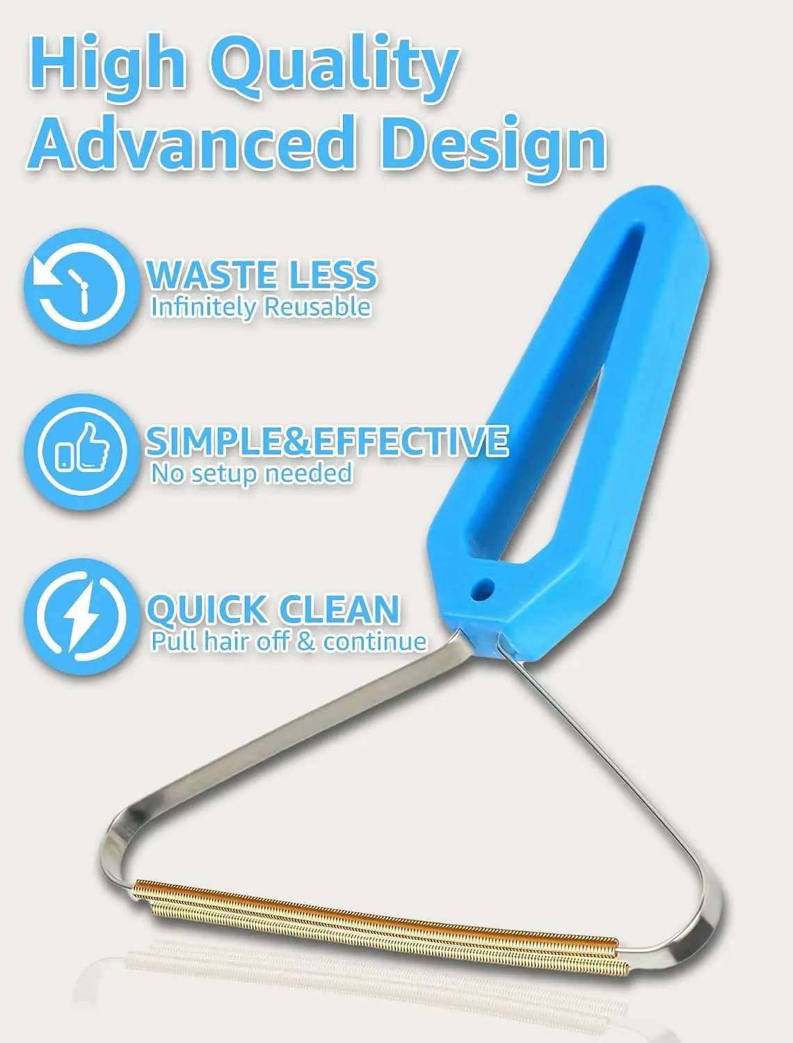 Manual Pet Hair Remover Scraper Tool, Dual Use Lint Shaver & Carpet Rake, Labor-Saving Dog & Cat Fur Cleaning Tool, Perfect for Car Seats, Area Rugs, Sofas, Couches and Indoor Furniture Fabric
