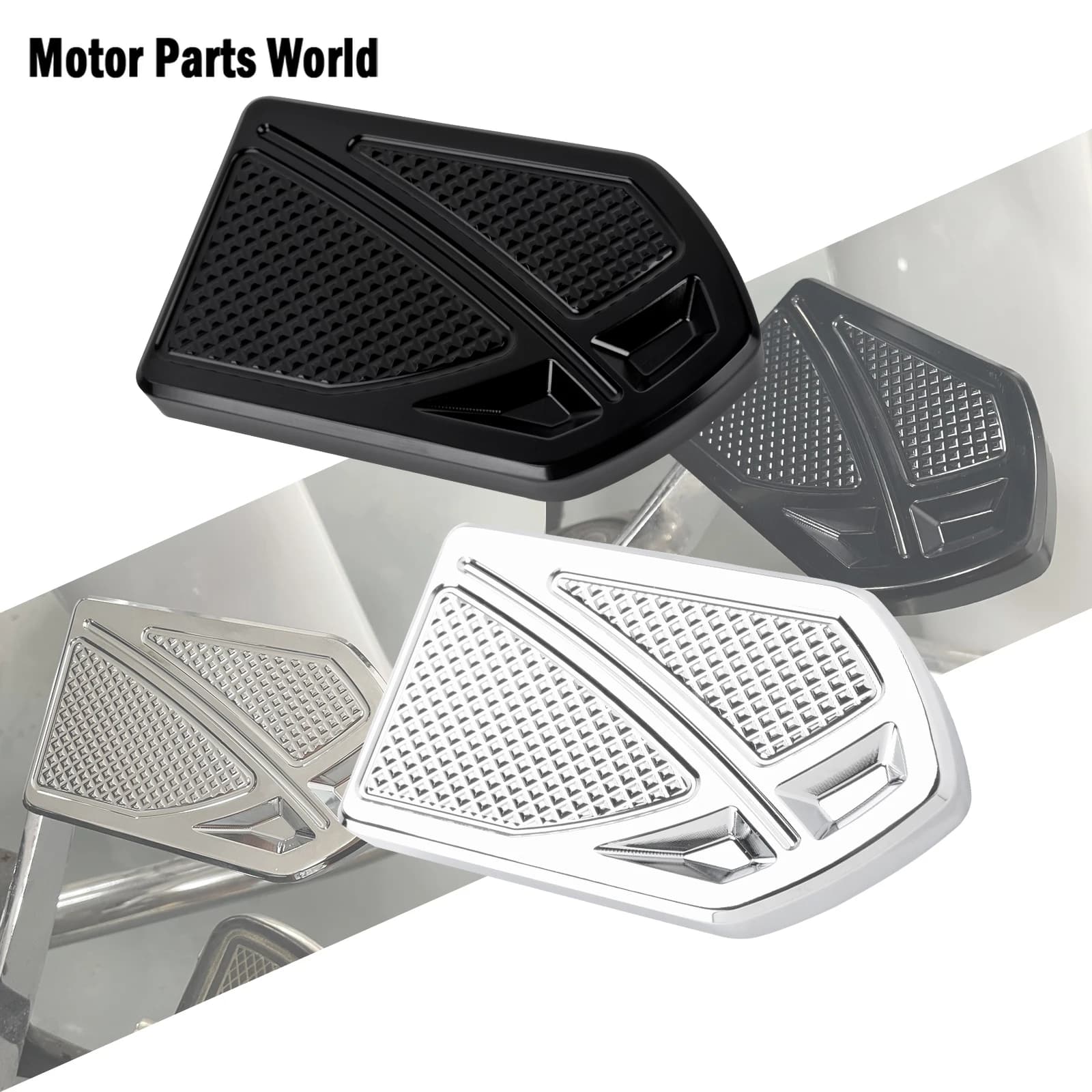 Copripedali Freno Moto e Poggiapiedi per Harley Touring Street Electra Road Glide 1980-In poi, Softail 1986-2017, Dyna