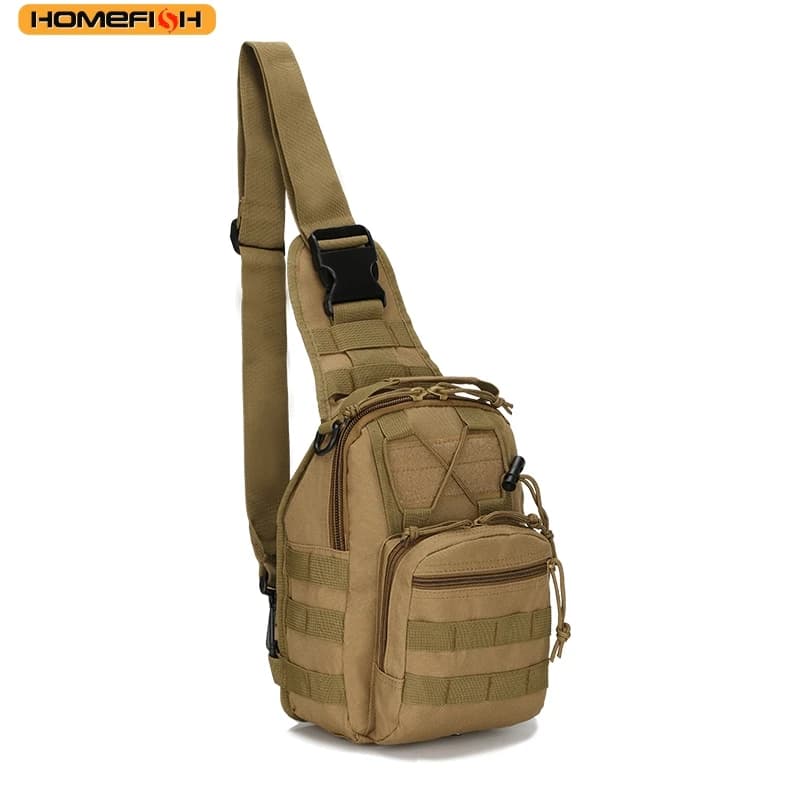HOMEFISH Borsa Tattica da Petto per Uomo e Donna, Borsa a Tracolla per Escursionismo, Campeggio, Viaggi e Sport