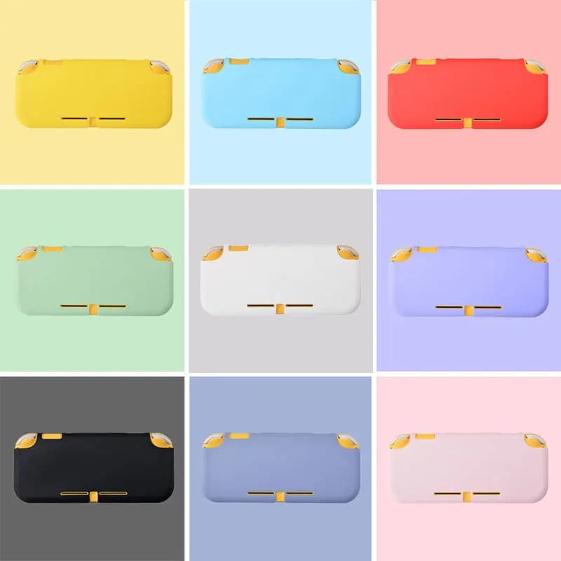 Custodia Color caramella per Console di gioco Nintendo Switch Lite custodia protettiva in Silicone TPU morbido accessori per guscio in pelle NS Lite