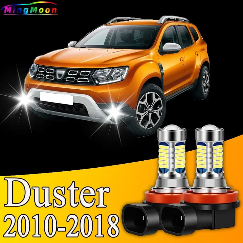 2pcs 81LED Accessories Front Fog Light Bulb Lamp For Dacia Duster 2010 2011 2012 2013 2014 2015 2016 2017 2018