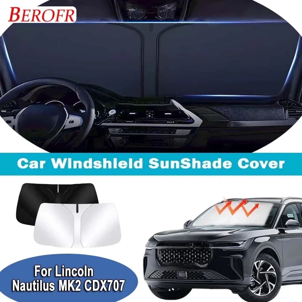 For Lincoln Nautilus MK2 CDX707 2024-2026 Car Windshield Sunshade Cover Front Window Sun Shade Heat Insulation Auto Accessories