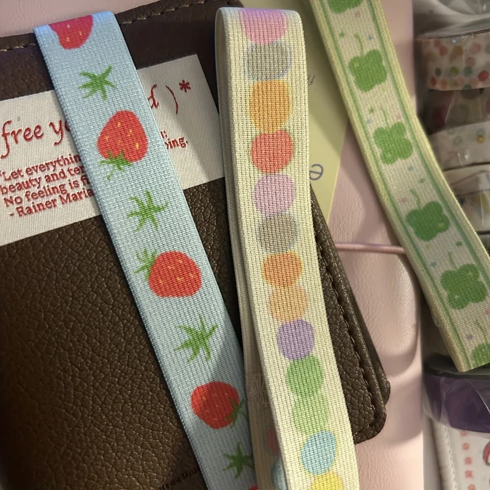 Cinturino elastico per agenda A7 M5, decorazione a stella, accessori carini, fascette kawaii per scrapbooking