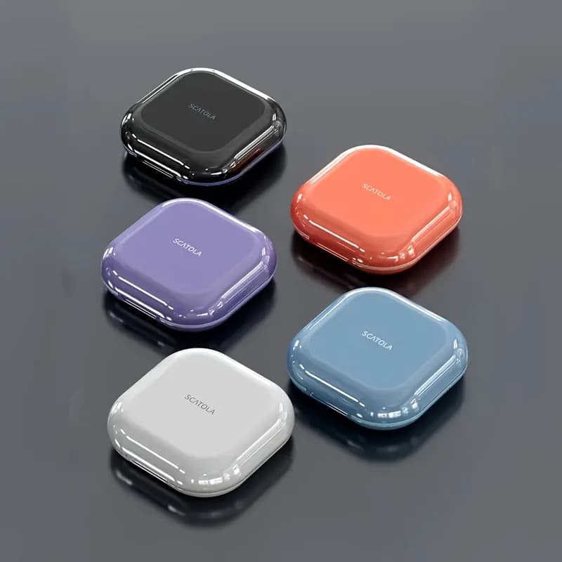 1 organizer per pillole da viaggio a 4 scomparti, contenitore portatile per medicinali dal design trasparente - custodia per integratori vitaminici con tappo di sicurezza