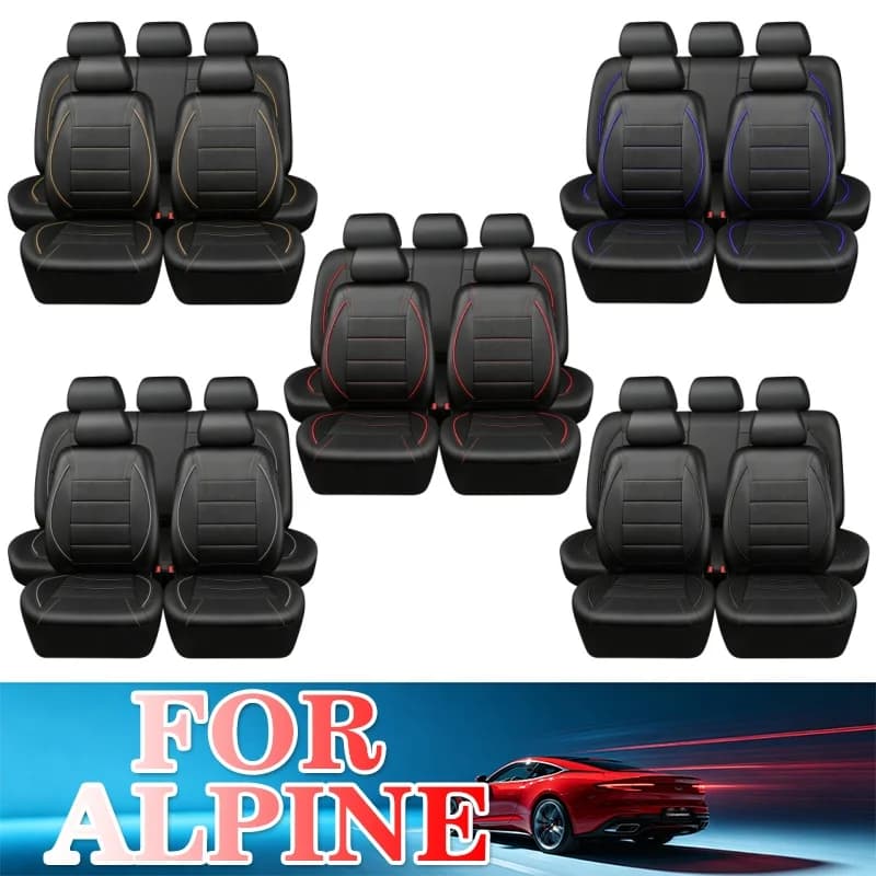 5-seater 9pcs car seat cover For Alpine Ventilated perforated design, not hot and stuffy, suitable for all seasons, universal