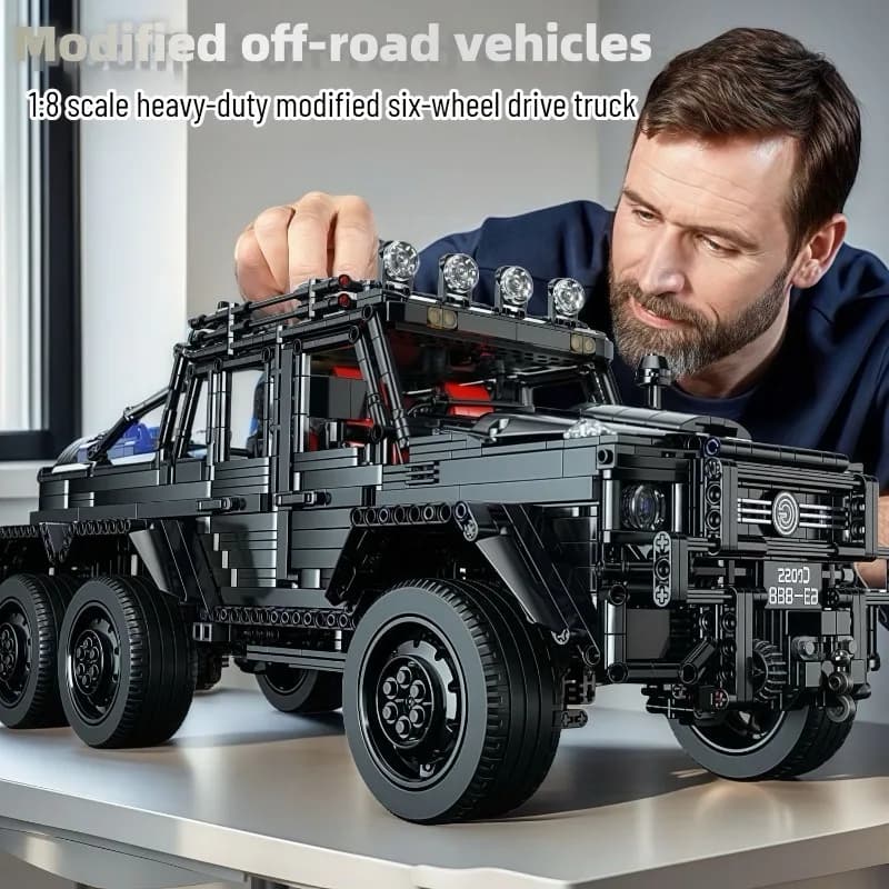 Blocchi di Costruzione per Veicoli Fuoristrada, Camion DIY da Assemblare, Mattoncini Educativi, Auto Telecomandata, Giocattolo per Adulti e Ragazzi, Regalo di Compleanno