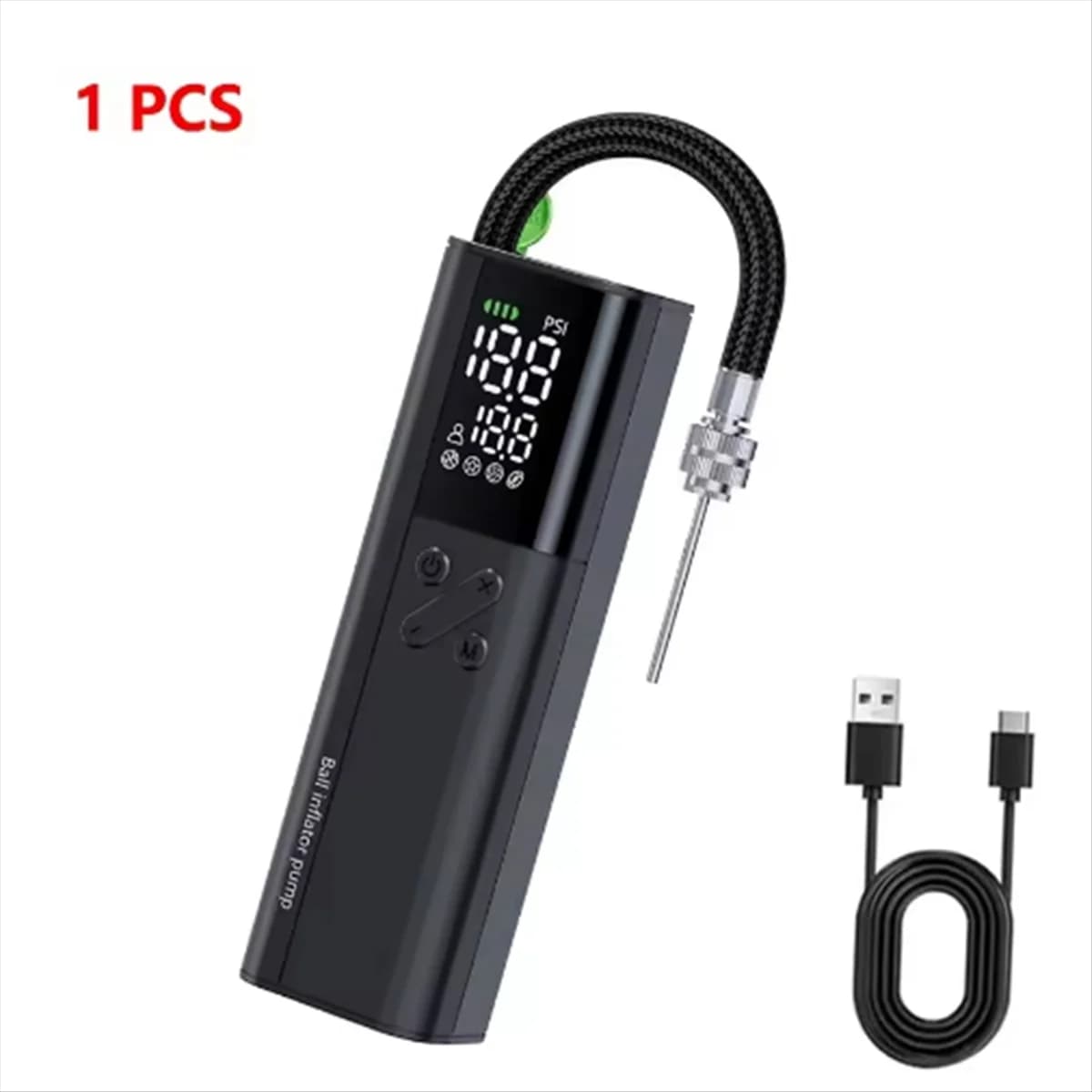 A002 Pompa d'aria automatica per pneumatici per auto Compressore d'aria 20Psi Gonfiatore elettrico cablato per basket per auto con cavo di alimentazione esteso