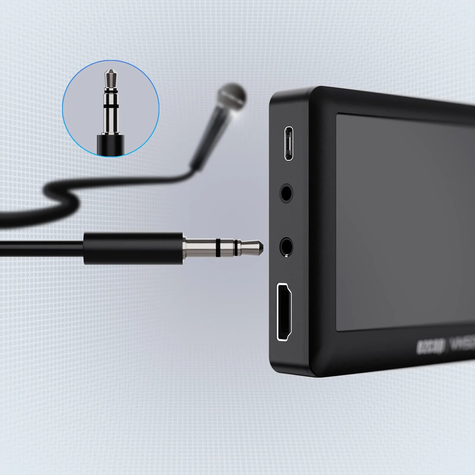 4.3-inch screen HDMI video output capture card AV recording box card reader Game video live streaming HD