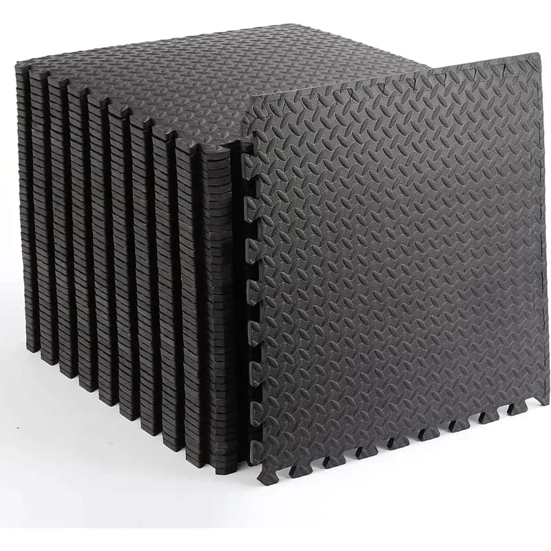 for 60x60cm Soft EVA Foam Exercise Floor Mats Interlocking Puzzle Non Slip 1cm Thick Yoga Workout Mat 16 Pack